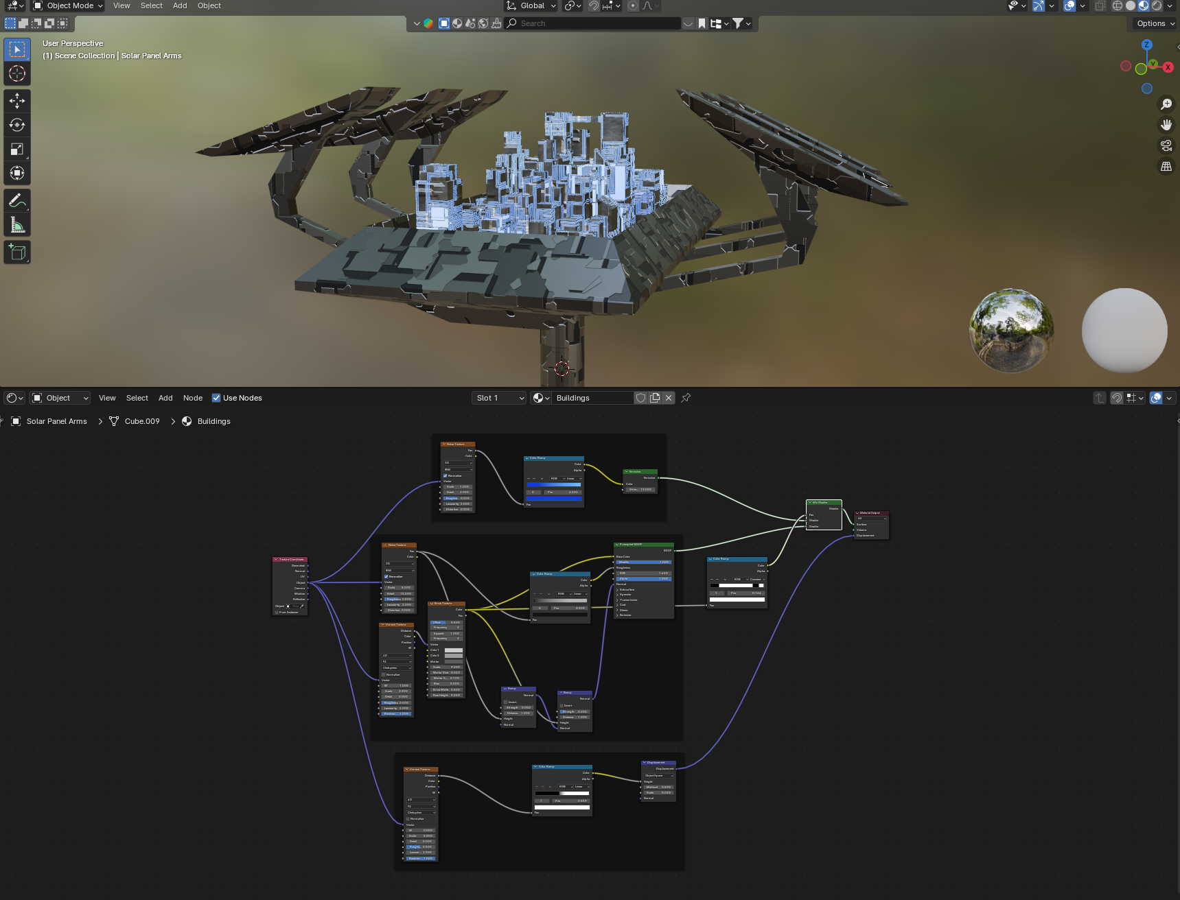 How to implement Blender Principled BSDF Materials in Three.js (WebGL)